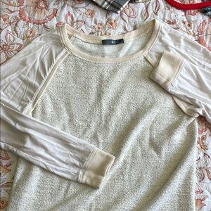 Tart Cream Long Sleeve Sweatshirt